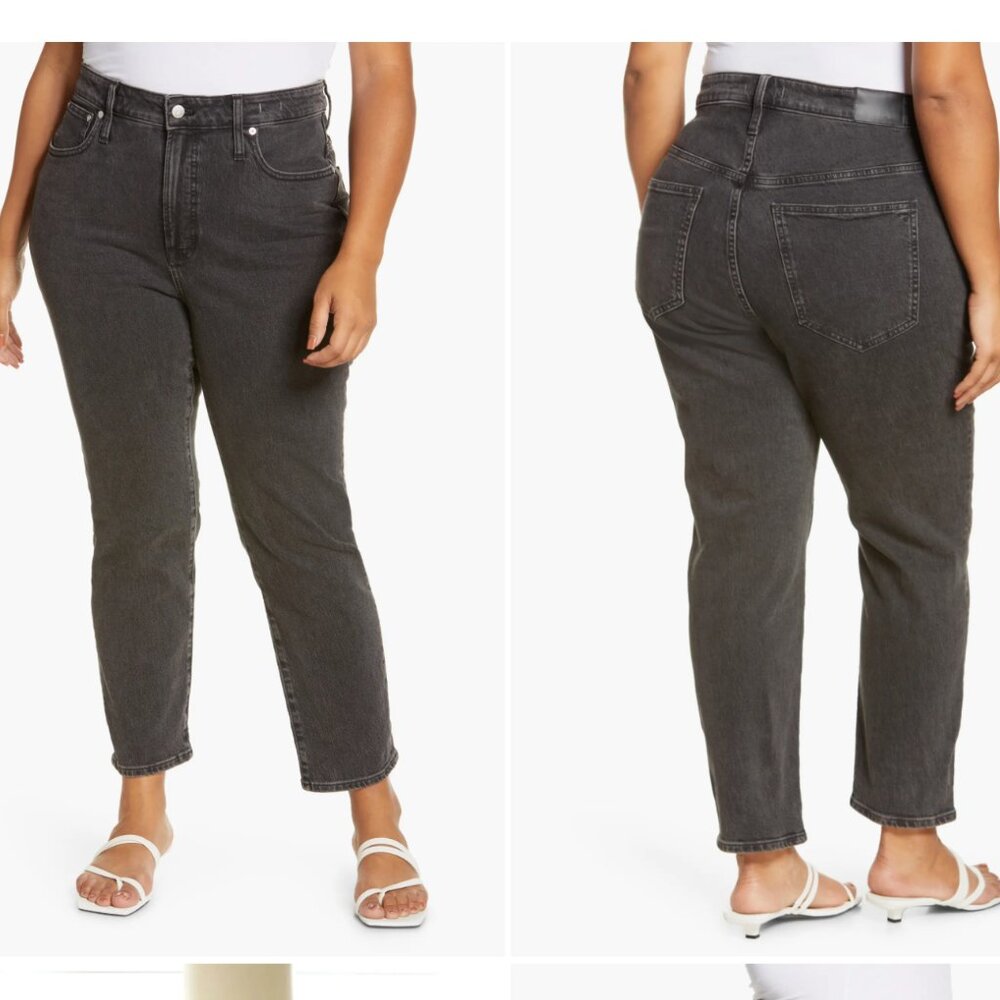 Madewell Black Perfect Vintage Jeans - Straight Leg - Size 20